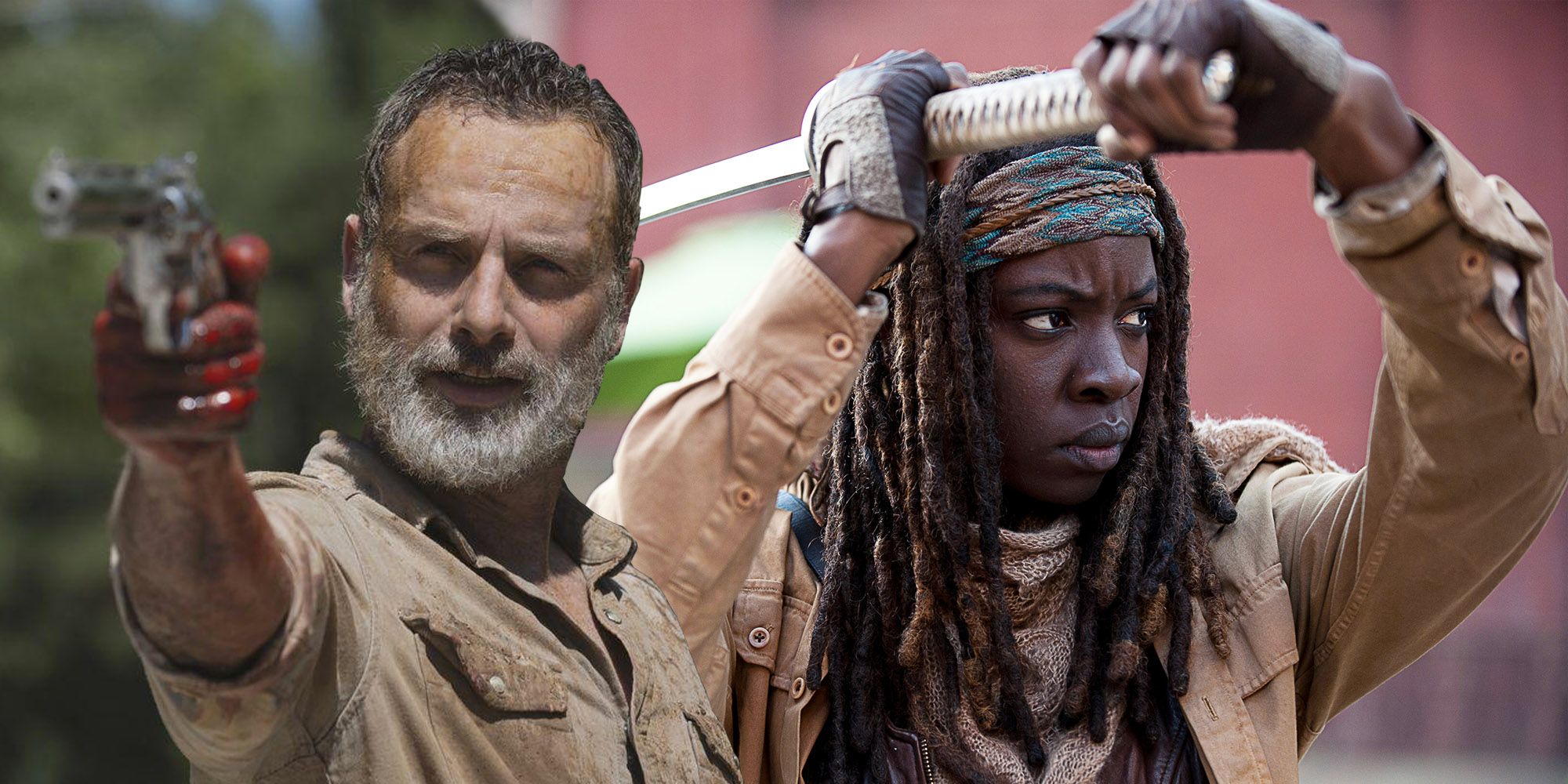Rick e Michonne de The Walking Dead