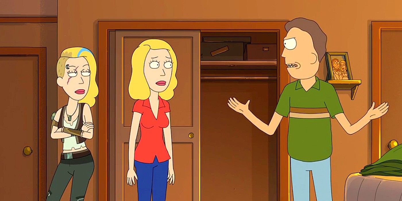 Rick Morty Season 7 Completes A Smith Family Mistake That Began Years   Rick And Morty Jerry Argues With Beth And Space Beth 