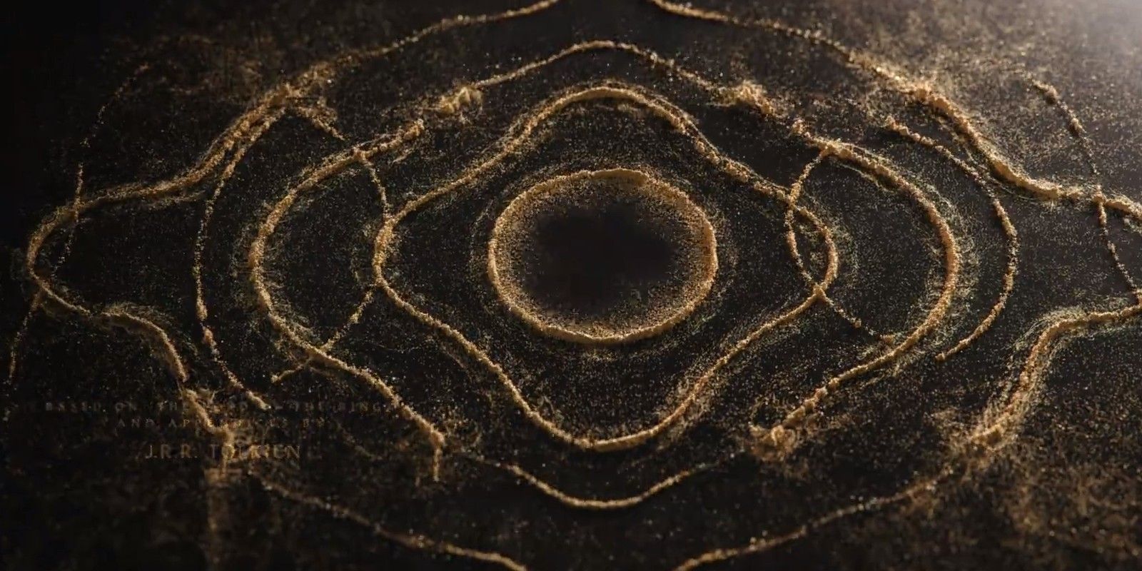 Ring and Eye in Lord of the Rings The Rings of Power opening credits