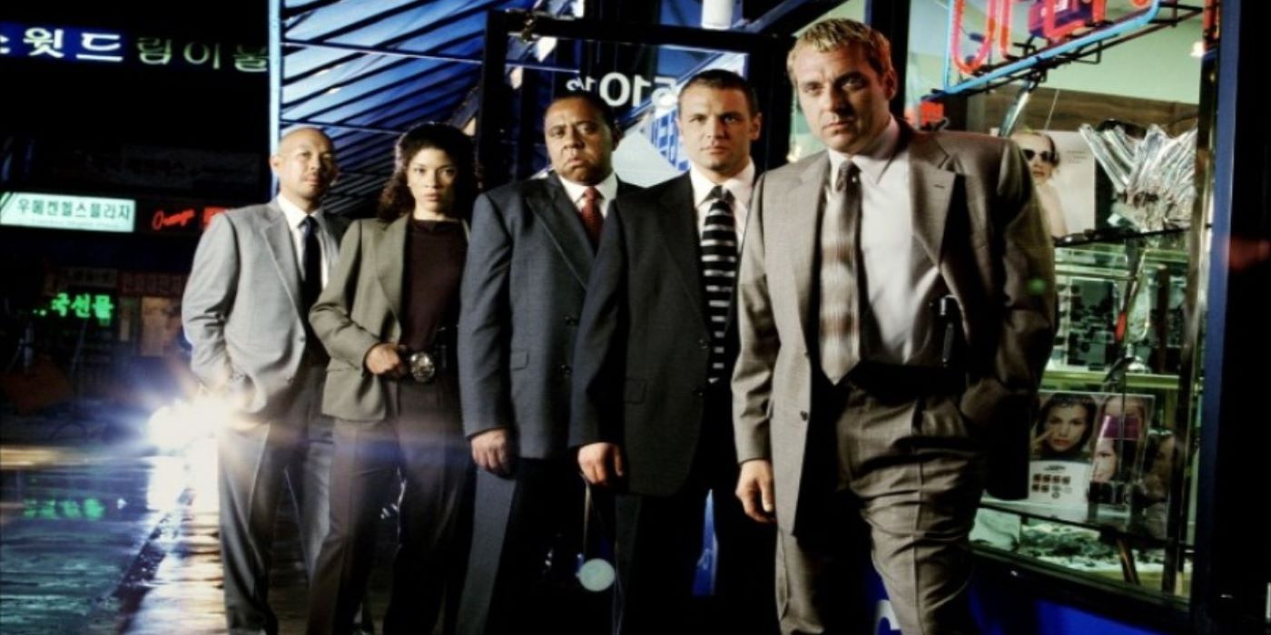 The cast of the short-lived series, Robbery Homicide Division.