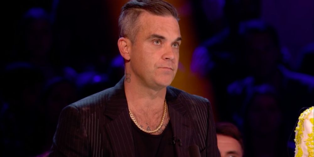 Robbie Williams julgando o X Factor
