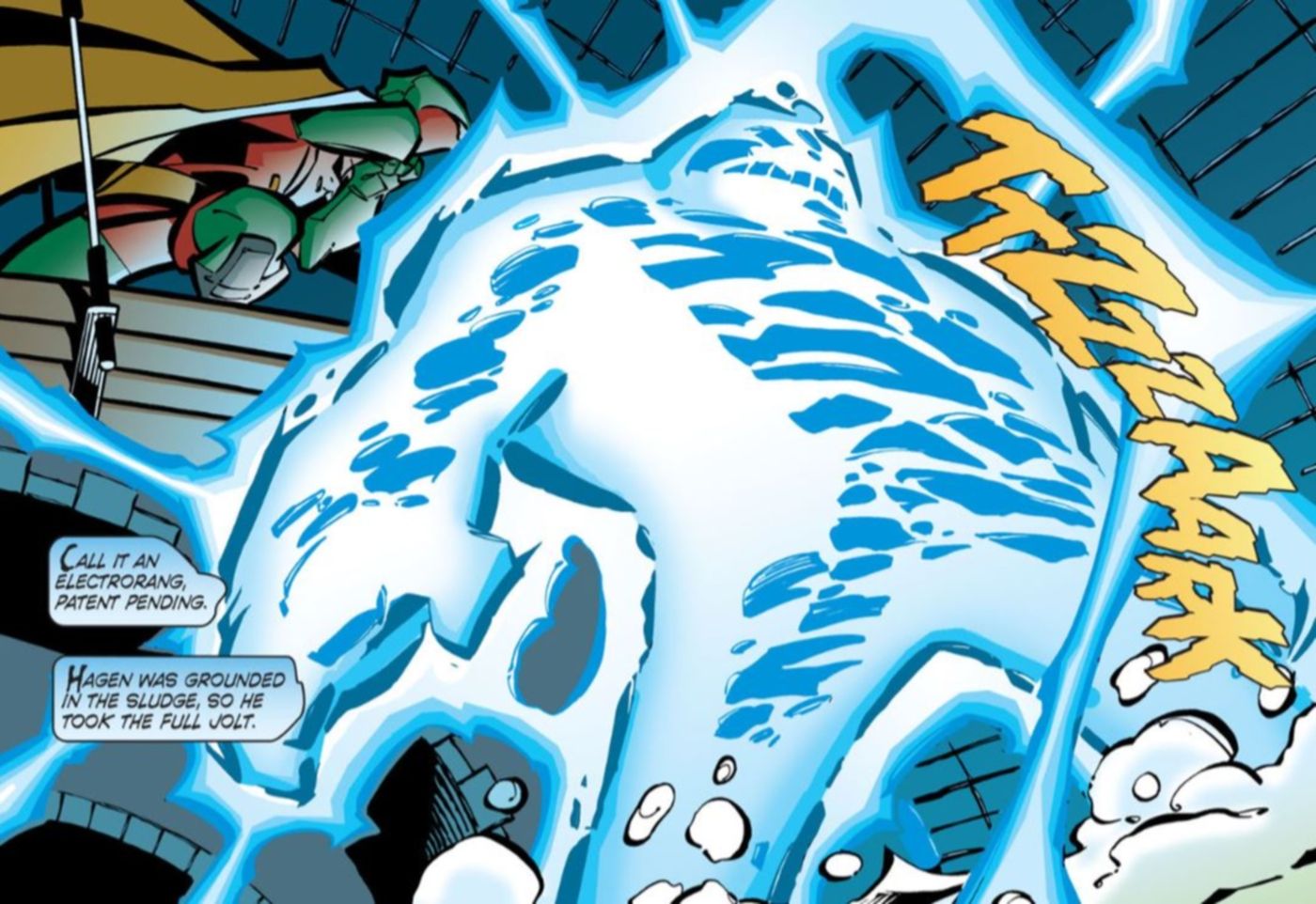 Robin Dick Grayson Electric Batarang Clayface DC Comics