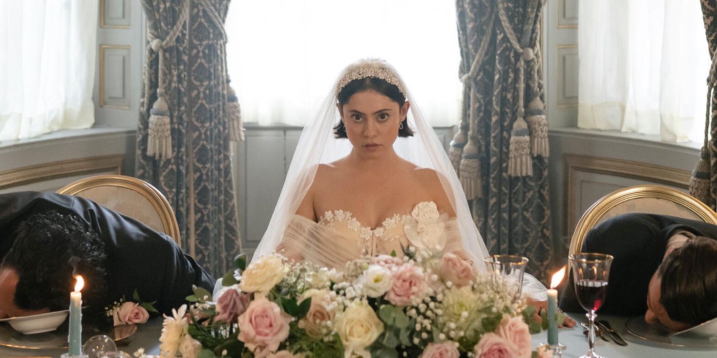 Rosa Salazar como Katie en la temporada de bodas en Hulu.