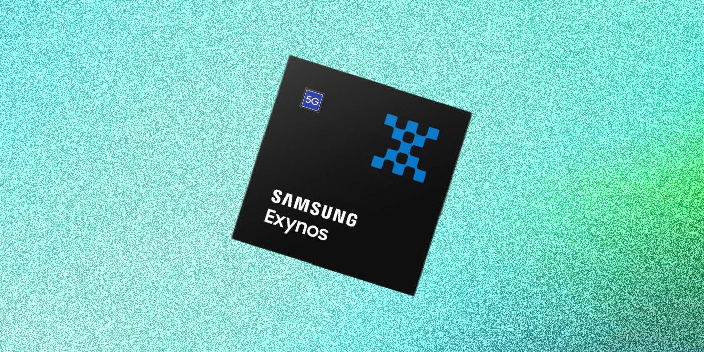 Samsung Exynos chip on custom background