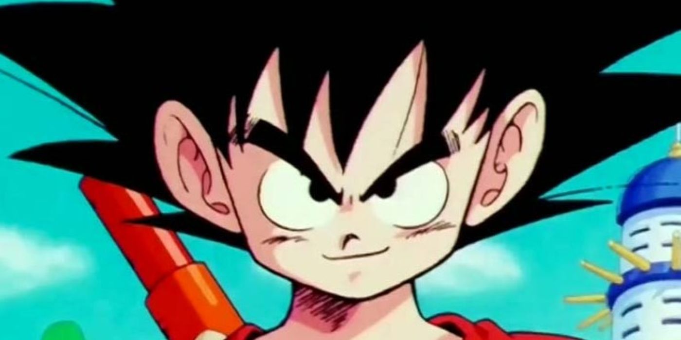 Son Goku quando criança no arco Rei Piccolo - Dragon Ball.
