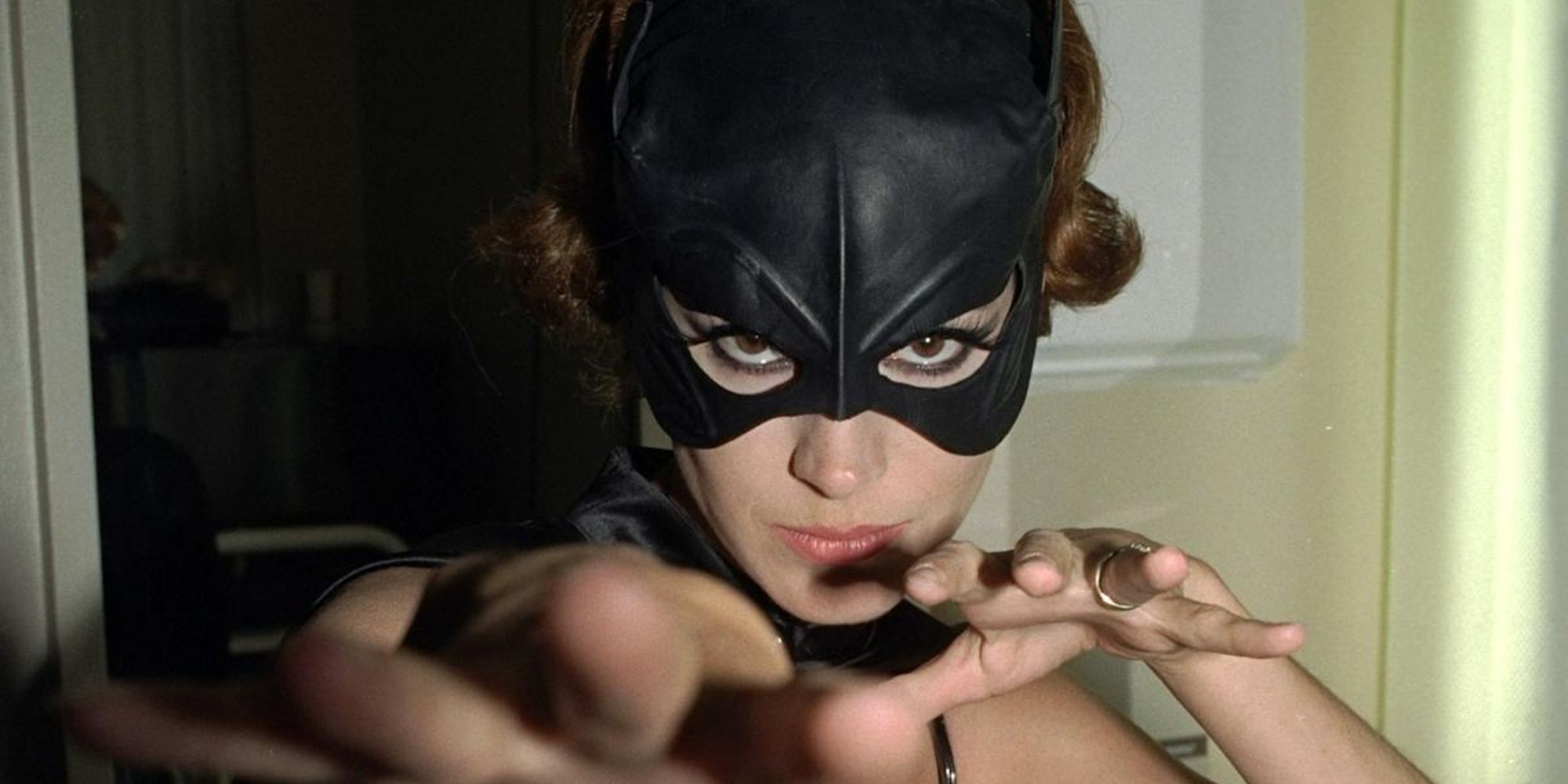 Sean Young in her Catwoman costume