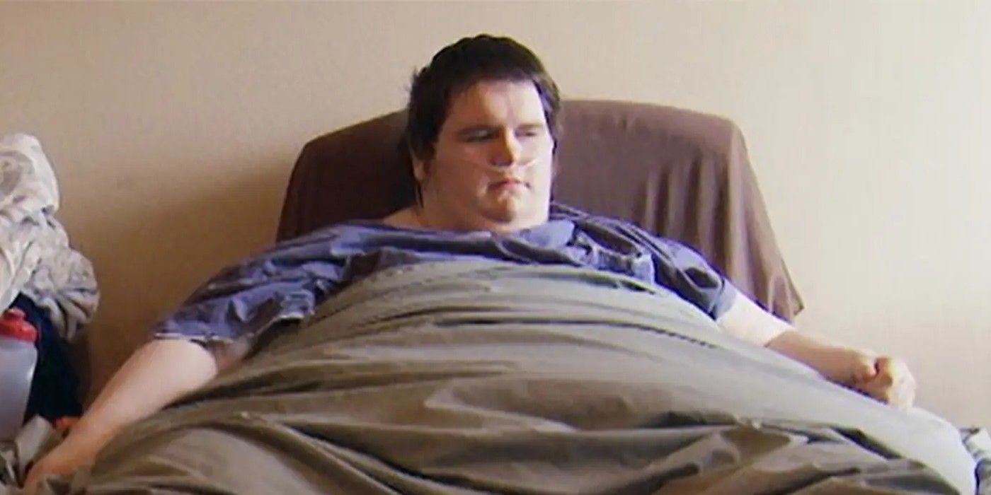 Sean Milliken My 600-lb Life in bed under blanket