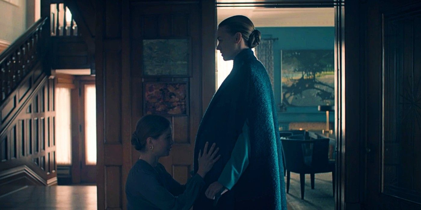 Serena Joy In Gilead Greeted By Wife in Handmaids Tale Season 5 Episode 4