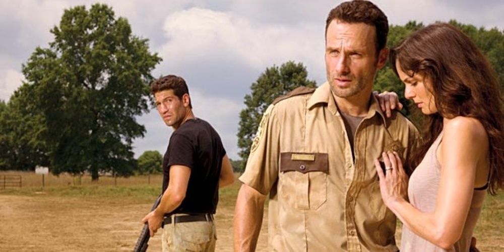 Shane assistindo Rick e Lori em The Walking Dead 