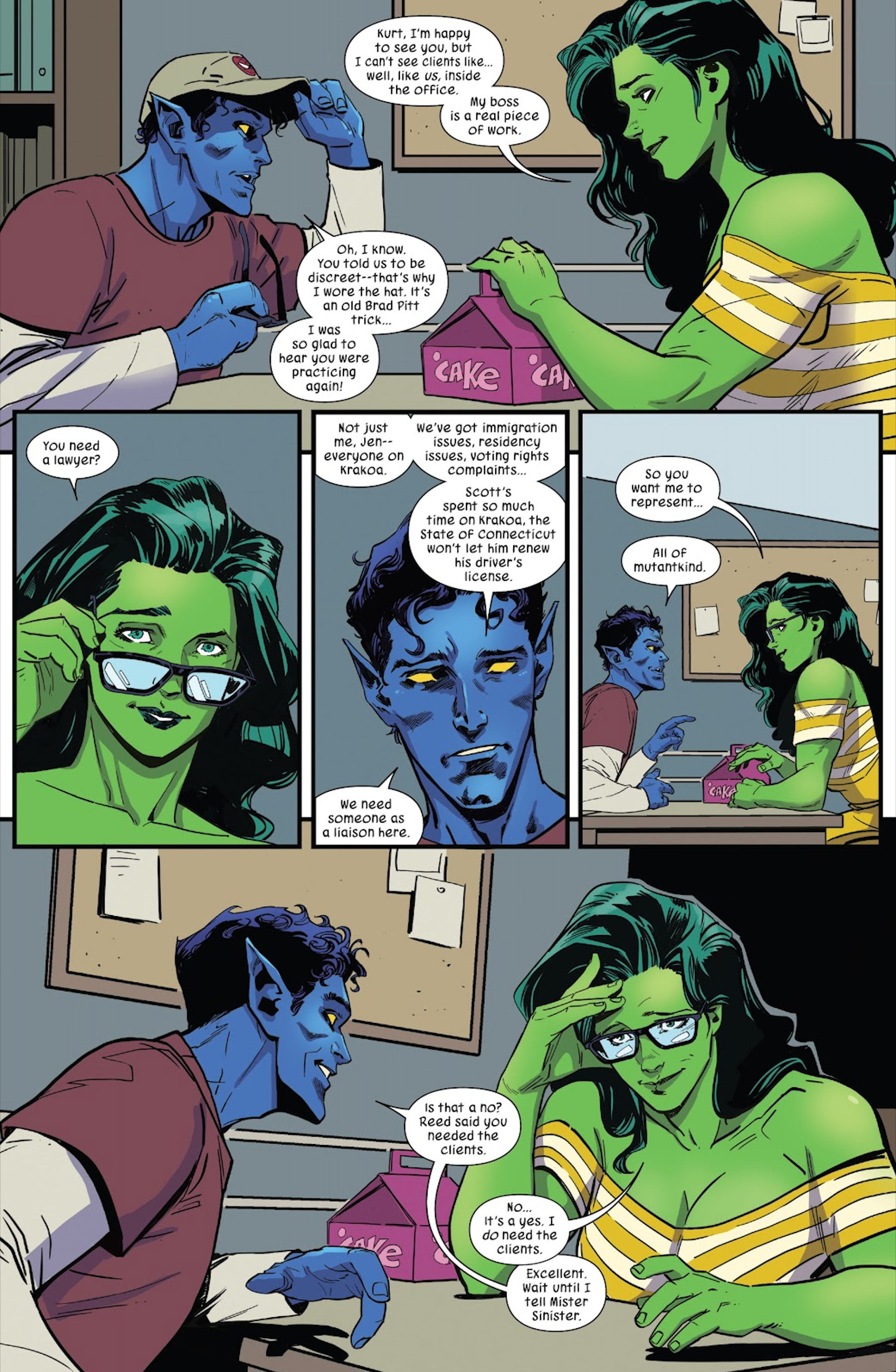 She-Hulk e Nightcrawler representam Krakoa