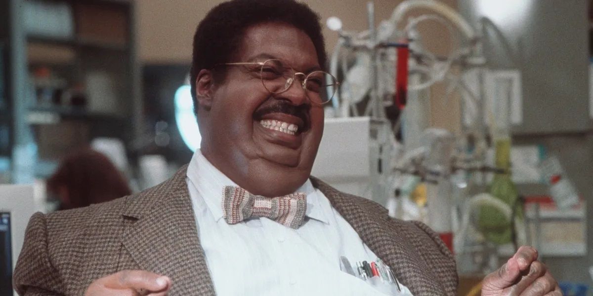 Sherman Klump smiling in The Nutty Professor