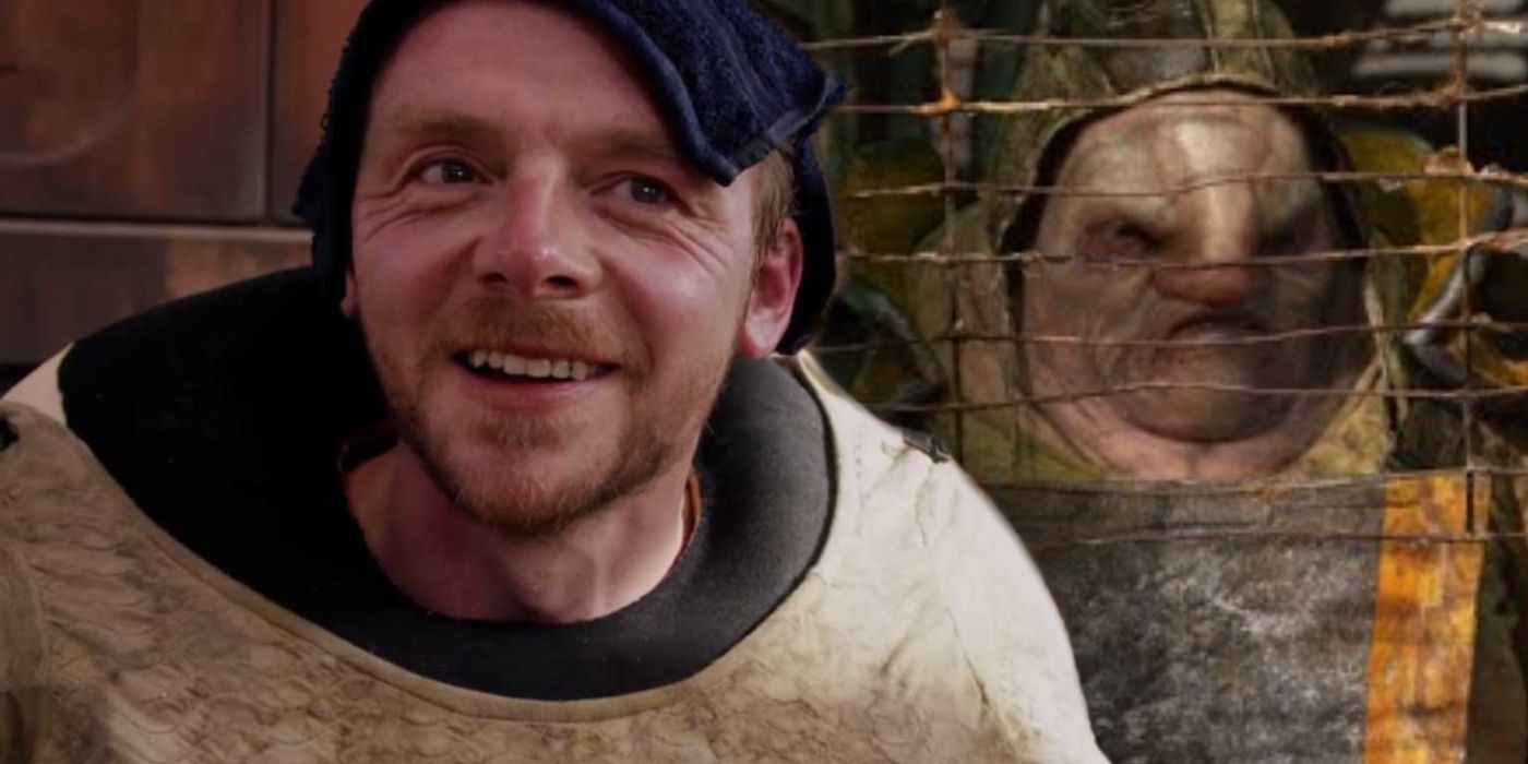 Simon Peggs Unkar Plutt Was Present For A Huge Star Wars Moment