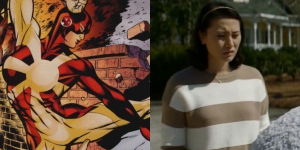 A split image depicts Sonia Sato in DC Comics and in the CW series Stargirl