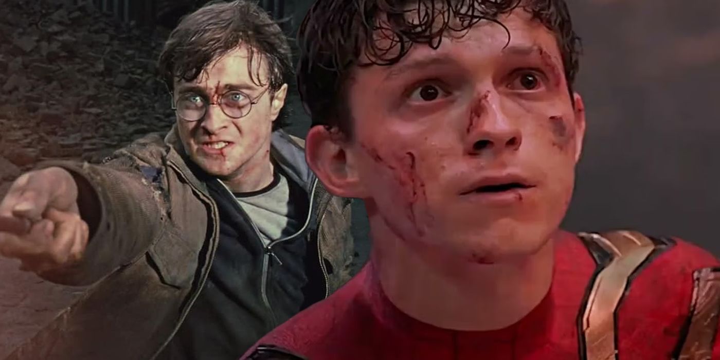 Spider-Man No Way Home Tom Holland and Harry Potter