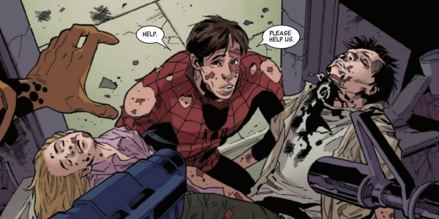 Spider-Man and Franklin Richards in Marvel Zombies
