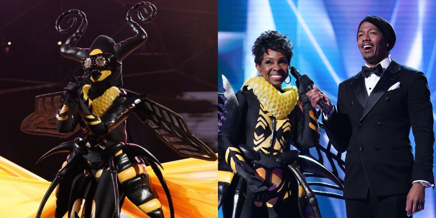 Split Image Gladys Knight as Bee on The Masked Singer