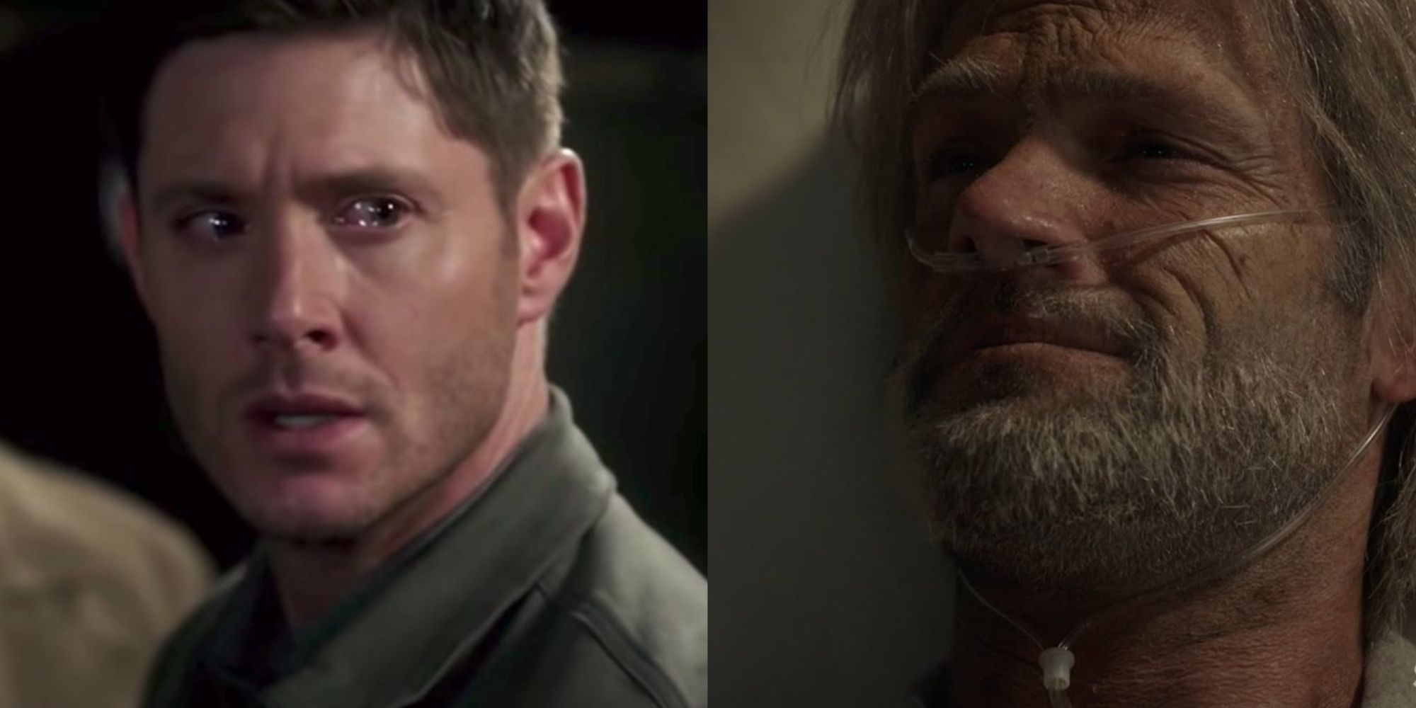 Split image of Sam and Dean in Supernatural