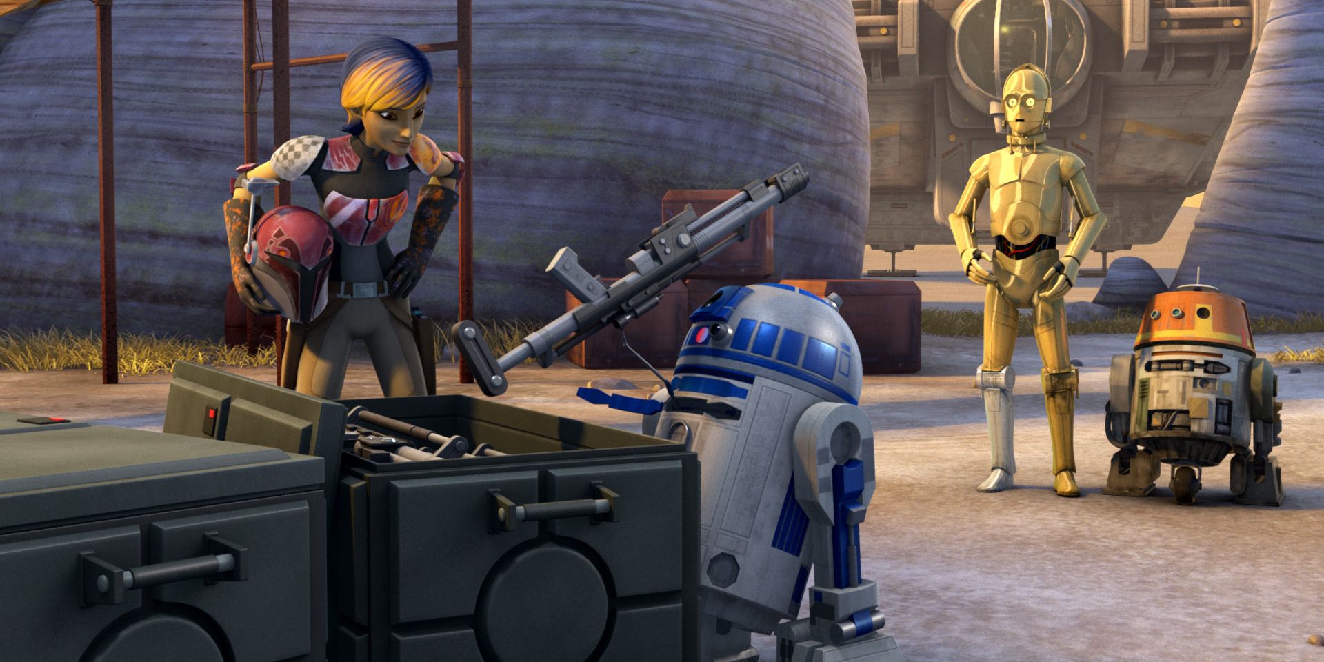 スター・ウォーズ 反乱者たち シーズン 1 エピソード 3 R2-D2 と C-3PO がゴースト クルーと出会う