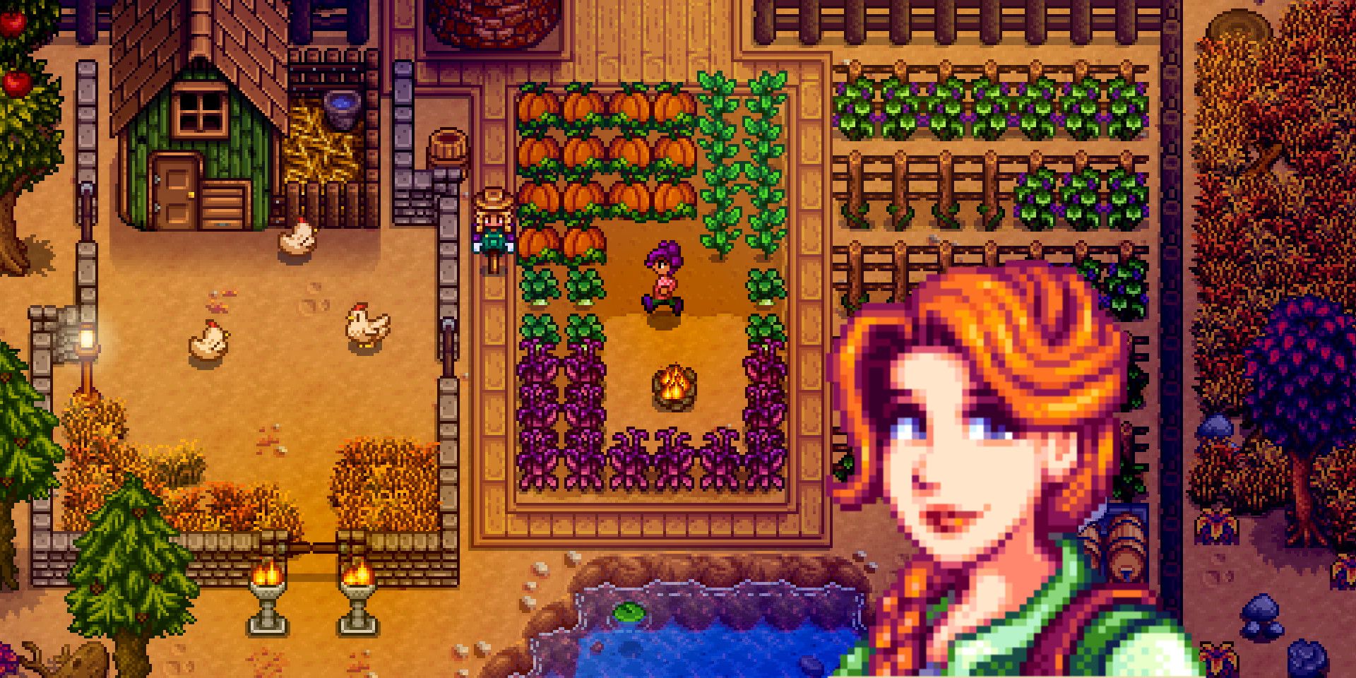 Stardew Valley Farm Screenshot With Leah 