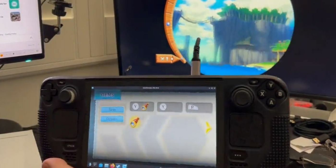 Steam Deck avec l'émulateur Wii U Cemu.
