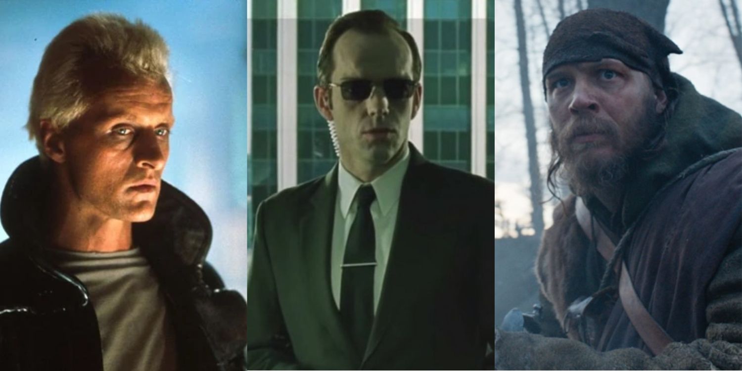 Stills from Blade Runner, The Matrix and The Revenant
