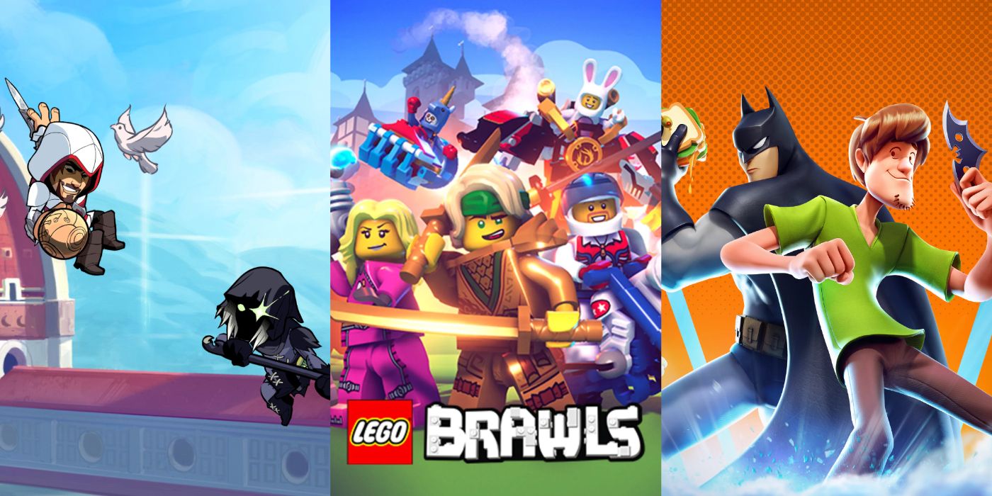 Stills from LEGO Brawls and games like it