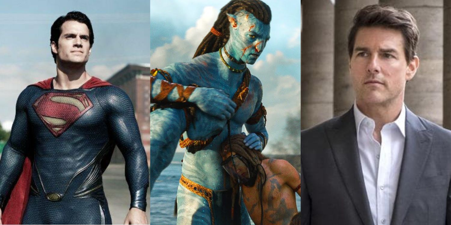 Stills from Man of Steel, Avatar 2 and Mission Impossible Fallout