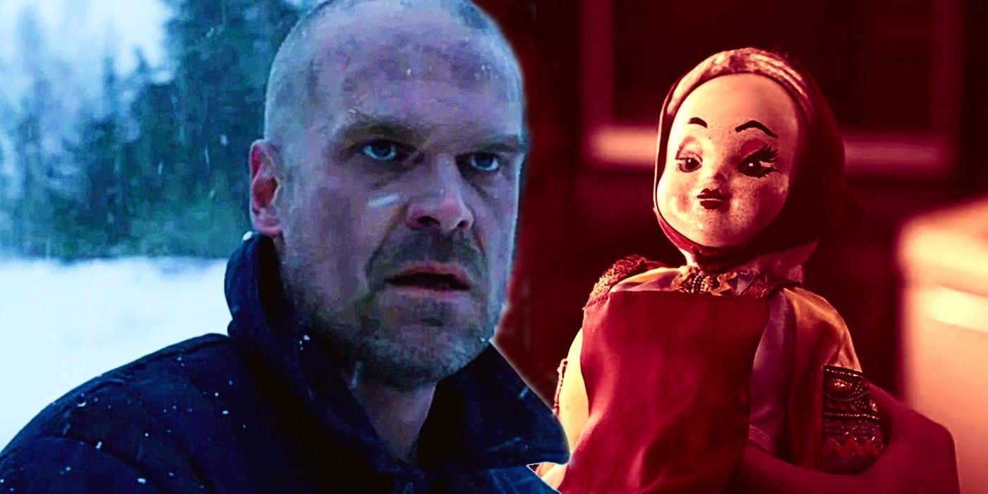 Hopper at the Russian prison Kamchatka, and the Russian doll he mailed with the hidden message - Stranger Things 4