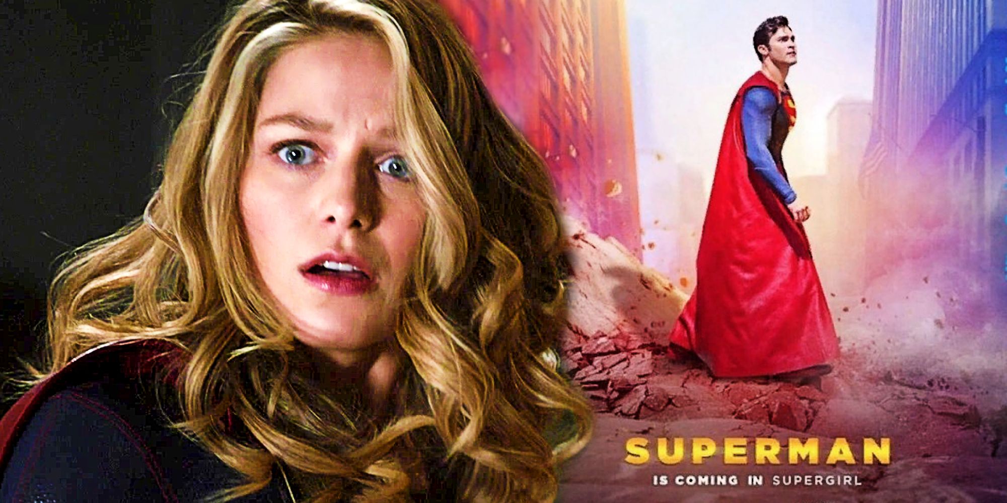 Superman Is Coming In Supergirl Viral Poster