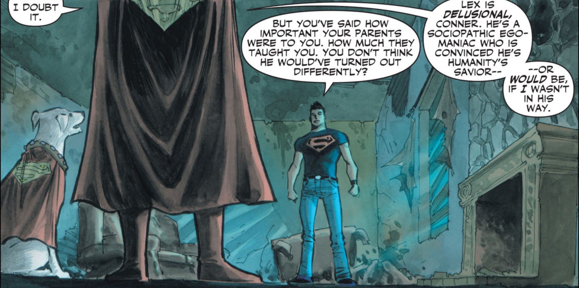 Superman on Lex Luthor Superboy DC Comics
