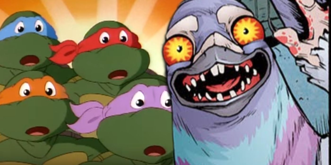 Pigeon Pete is too intense for 90s TMNT series.