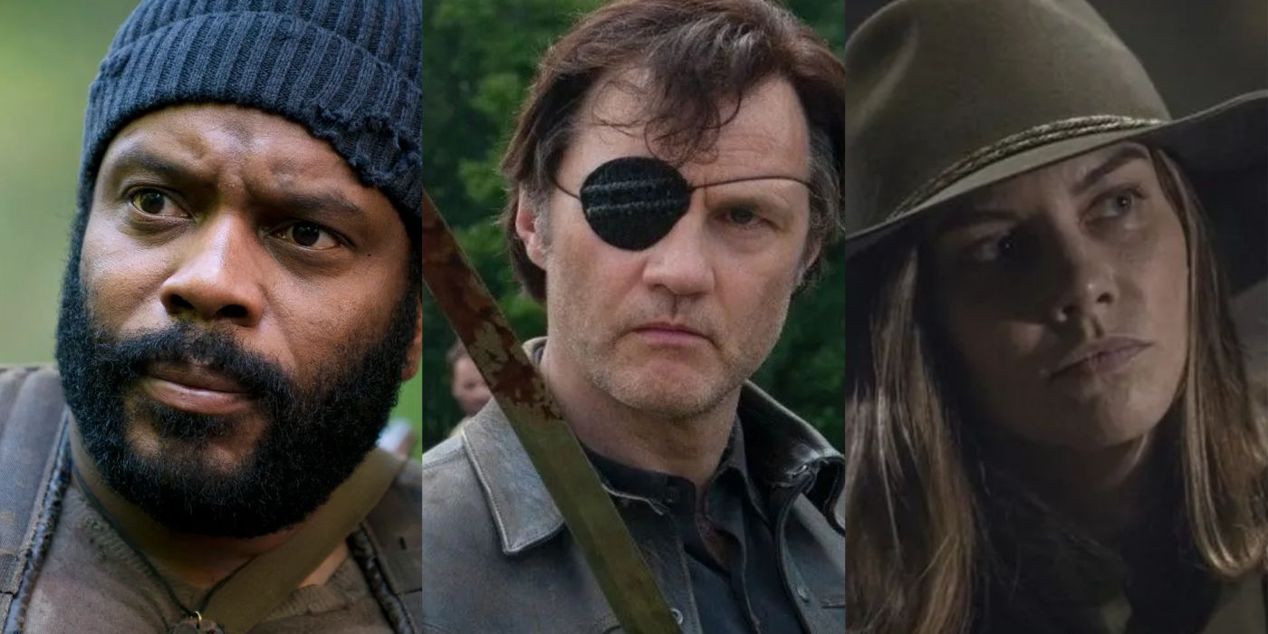 Tyreese, The Governor, and Maggie from The Walking Dead. 
