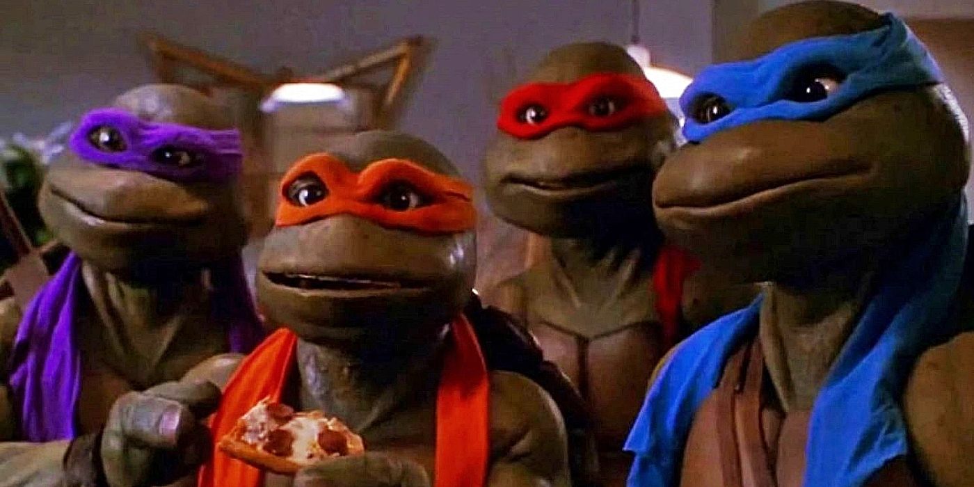 The turtles team up in Teenage Mutant Ninja Turtles