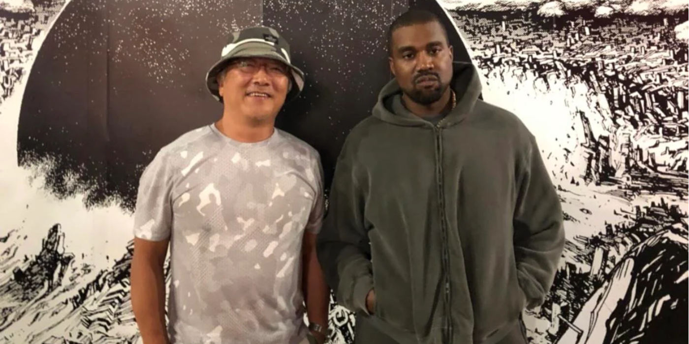 Kanye West with the creator of Akira