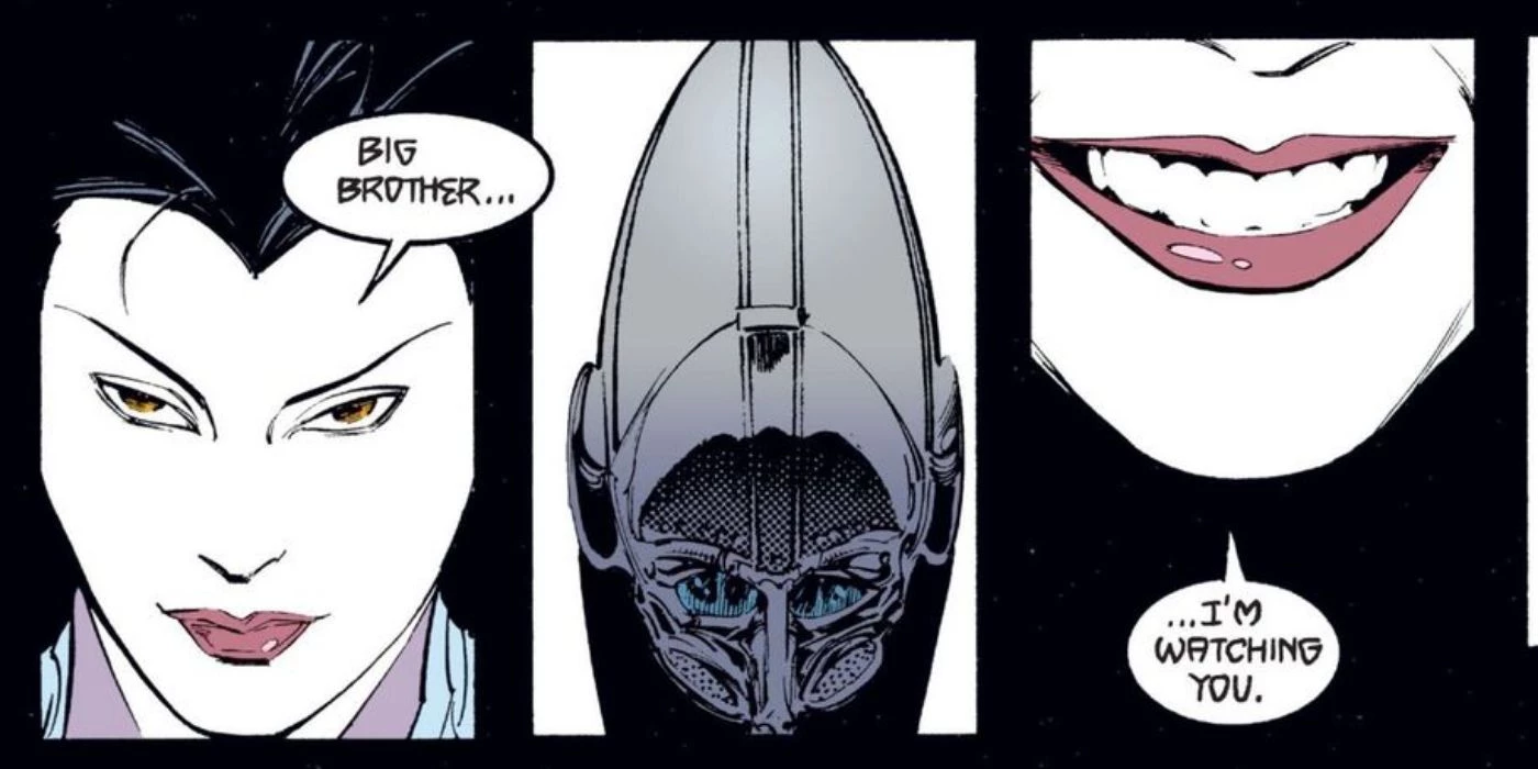 Desejo ameaçando Morpheus nos quadrinhos de Sandman