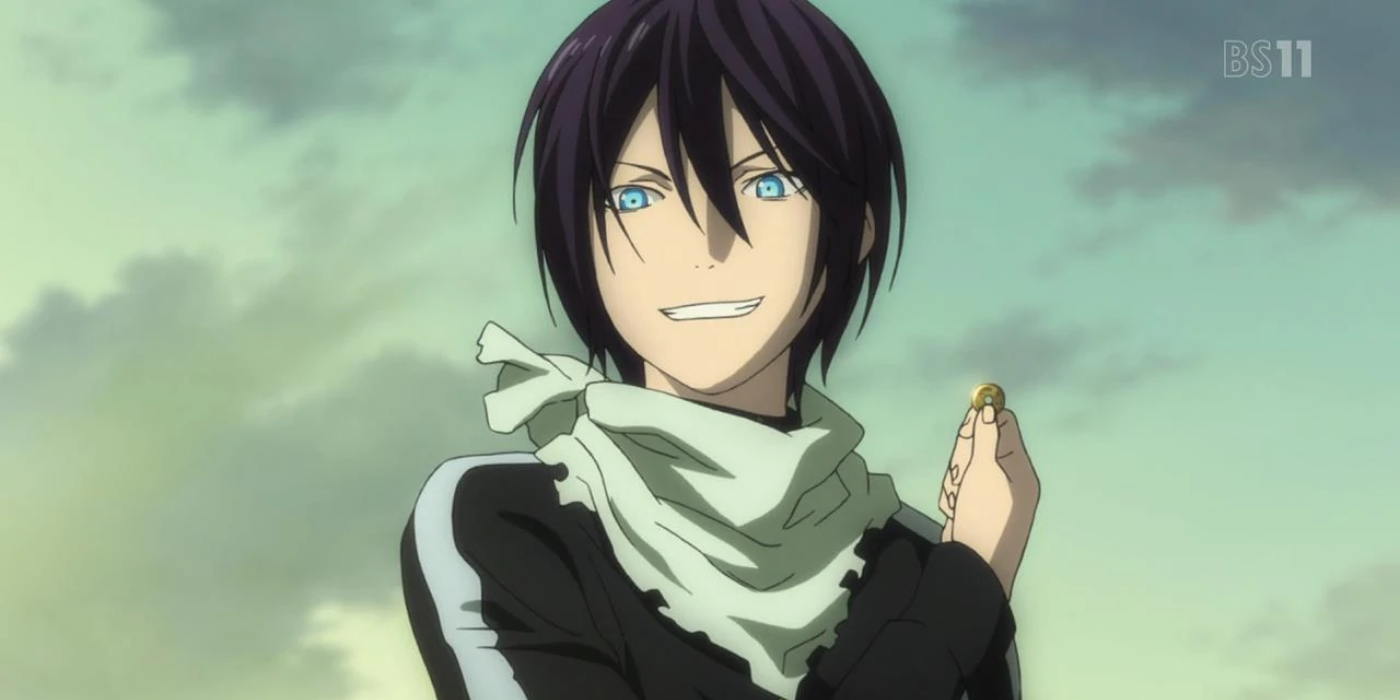 Yato from Noragam holdng a coin