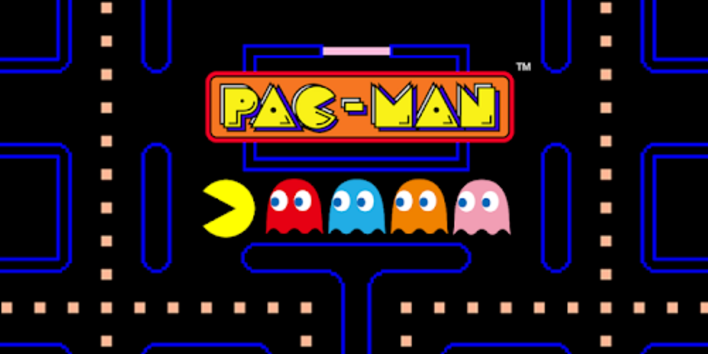 The start screen for Pac-Man
