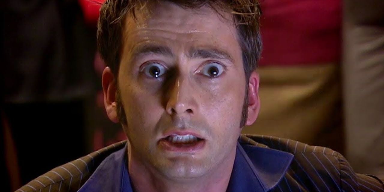 Tenth Doctor crying in Doctor Who 