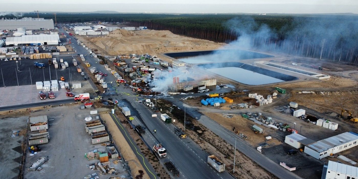 Tesla Berlin Gigafactory fire