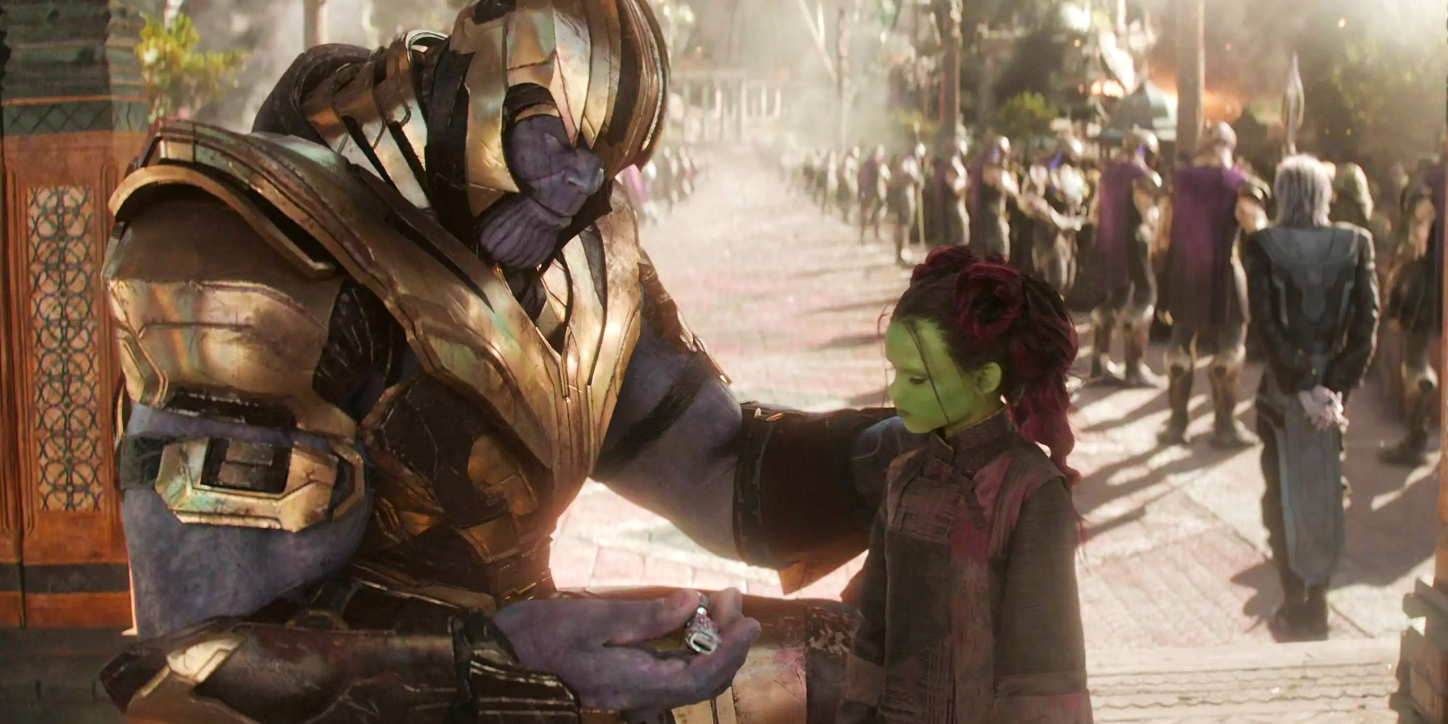Thanos and Little Gamora