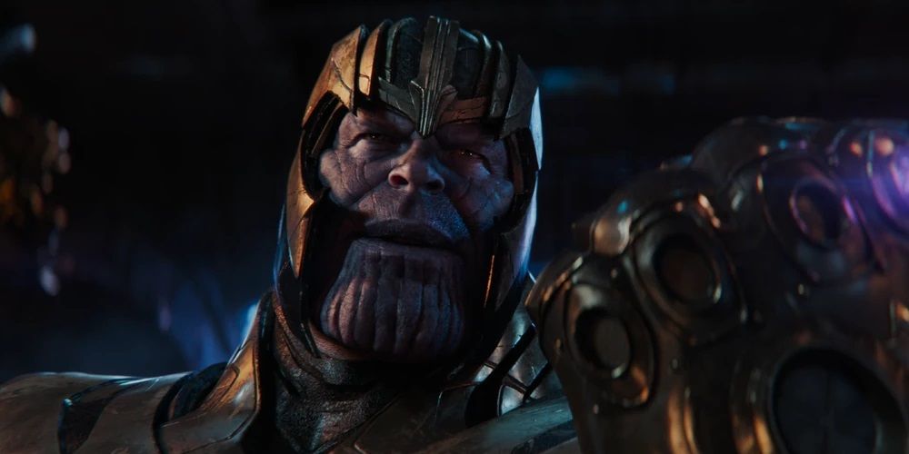 Thanos dons the Infinity Gauntlet in Avengers Infinity War