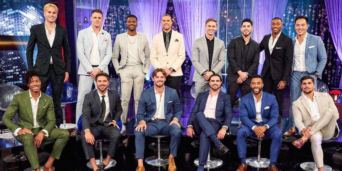 The Bachelorette season 19 contestants at the Men Tell All 