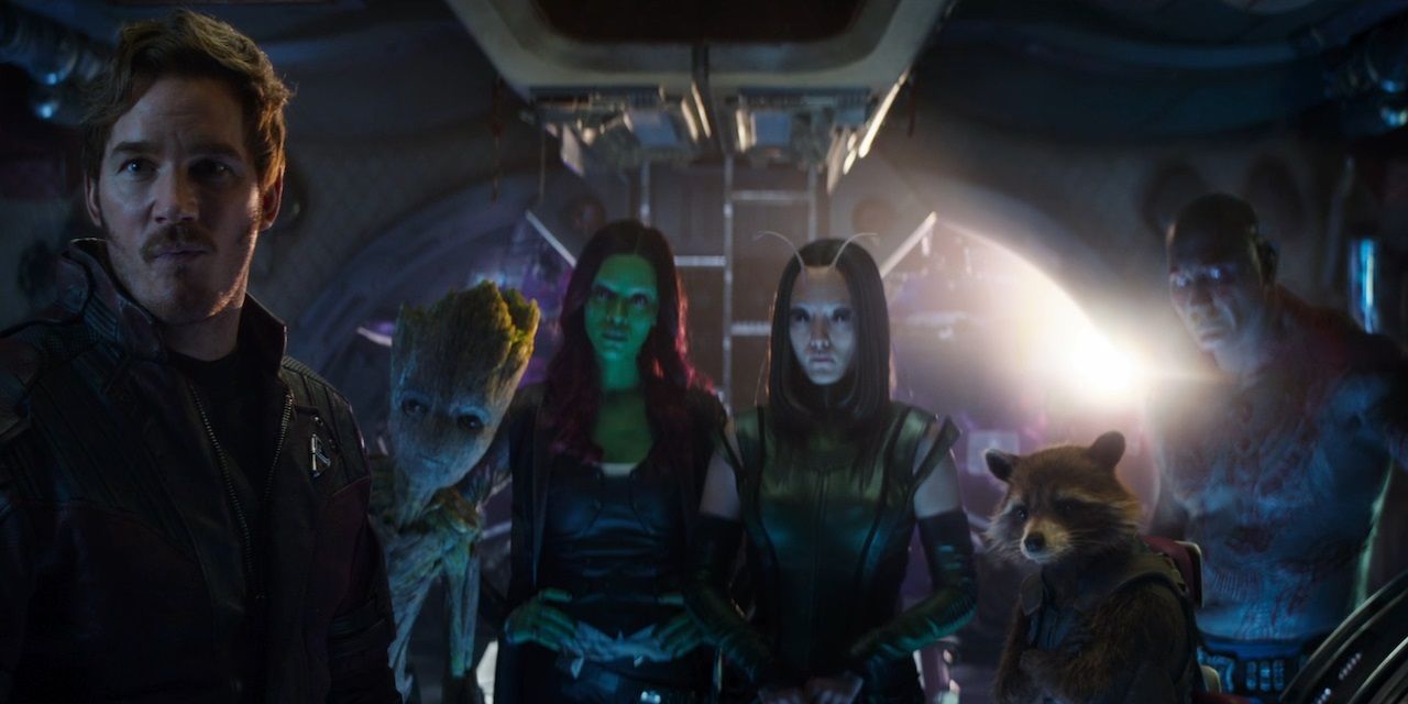 The Guardians of the Galaxy in Avengers Infinity War