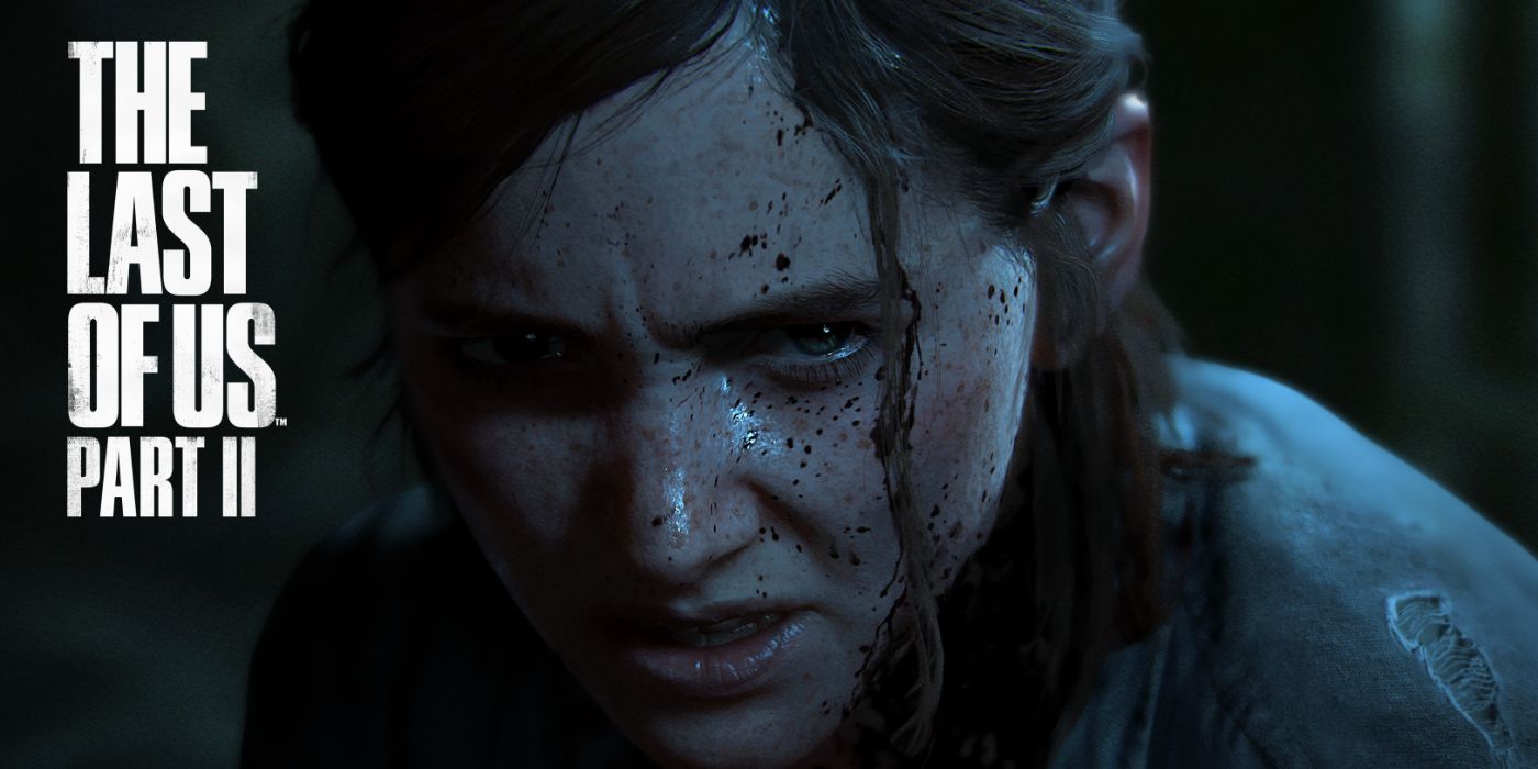 Arte promocional de The Last of Us Part II apresentando uma Ellie carrancuda.