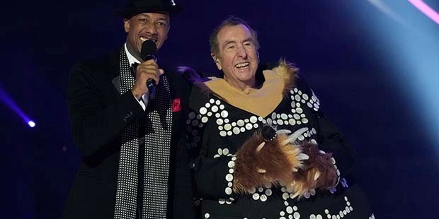 The Masked Singer host Nick Cannon and Eric Idle as Hedgehog