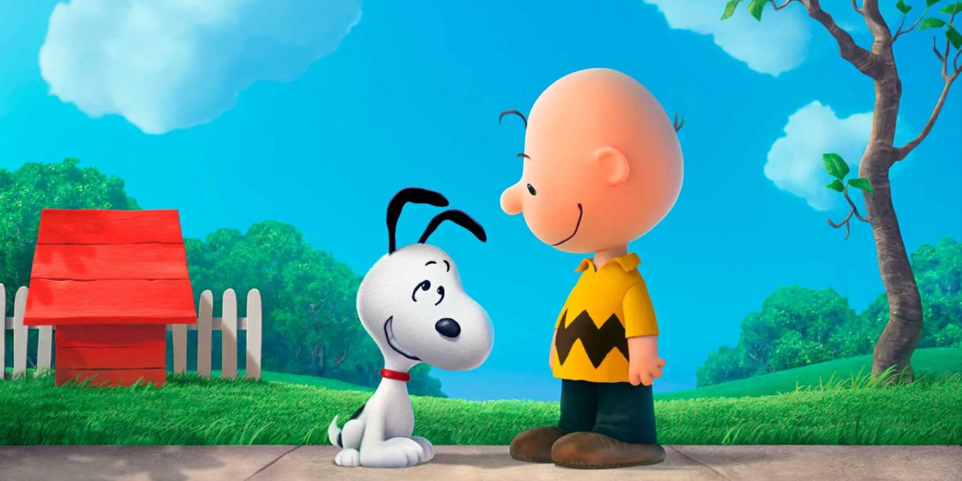 Snoopy and Charlie Brown in The Peanuts Movie.