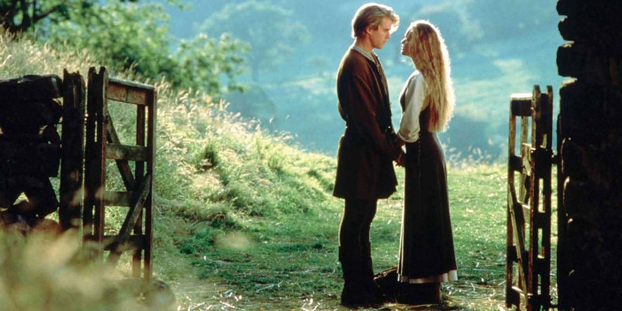 Wesley and Buttercup gazing into each other&rsquo;s eyes in The Princess Bride.