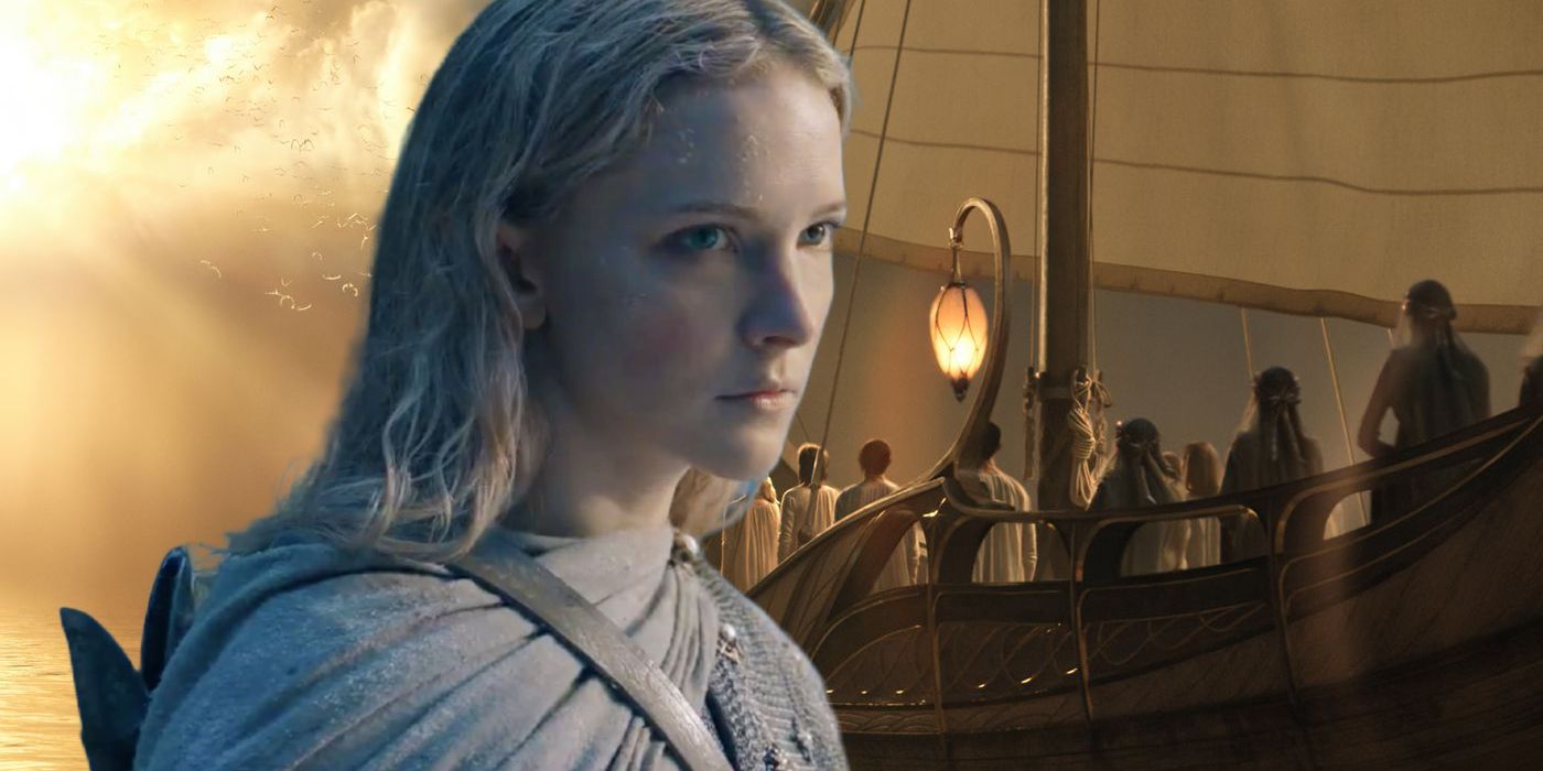 Lord of the Rings: The Rings of Power Galadriel and Boat