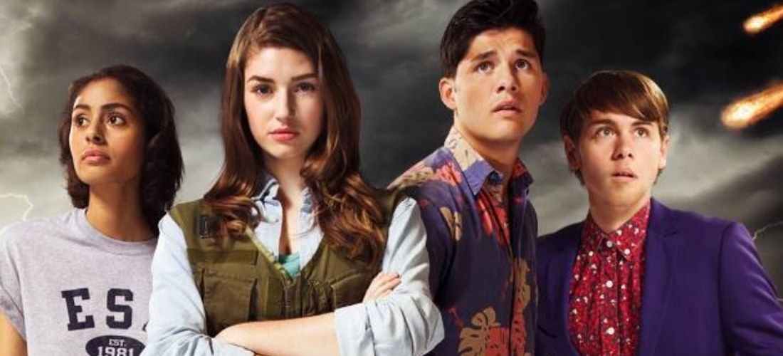 The cast of Sadie&rsquo;s Last Days on Earth standing together Cropped