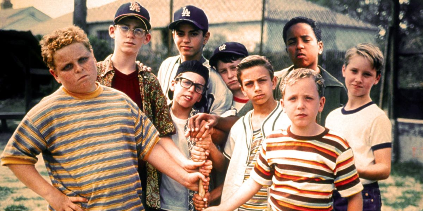 The cast of The Sandlot posing together